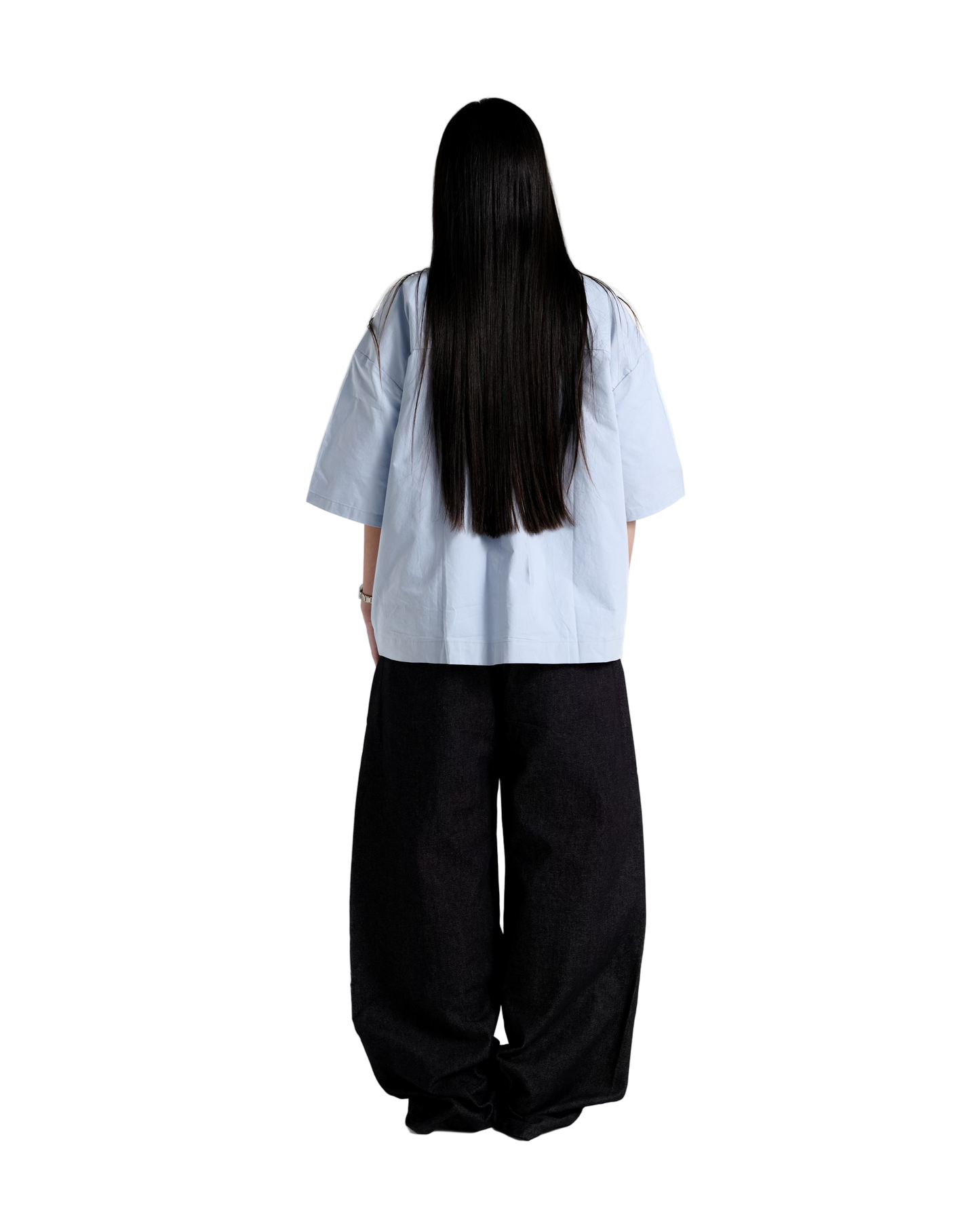 Obi Pleated Jeans in Indigo