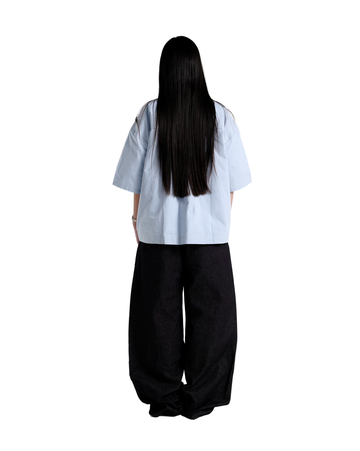 Obi Pleated Jeans in Indigo