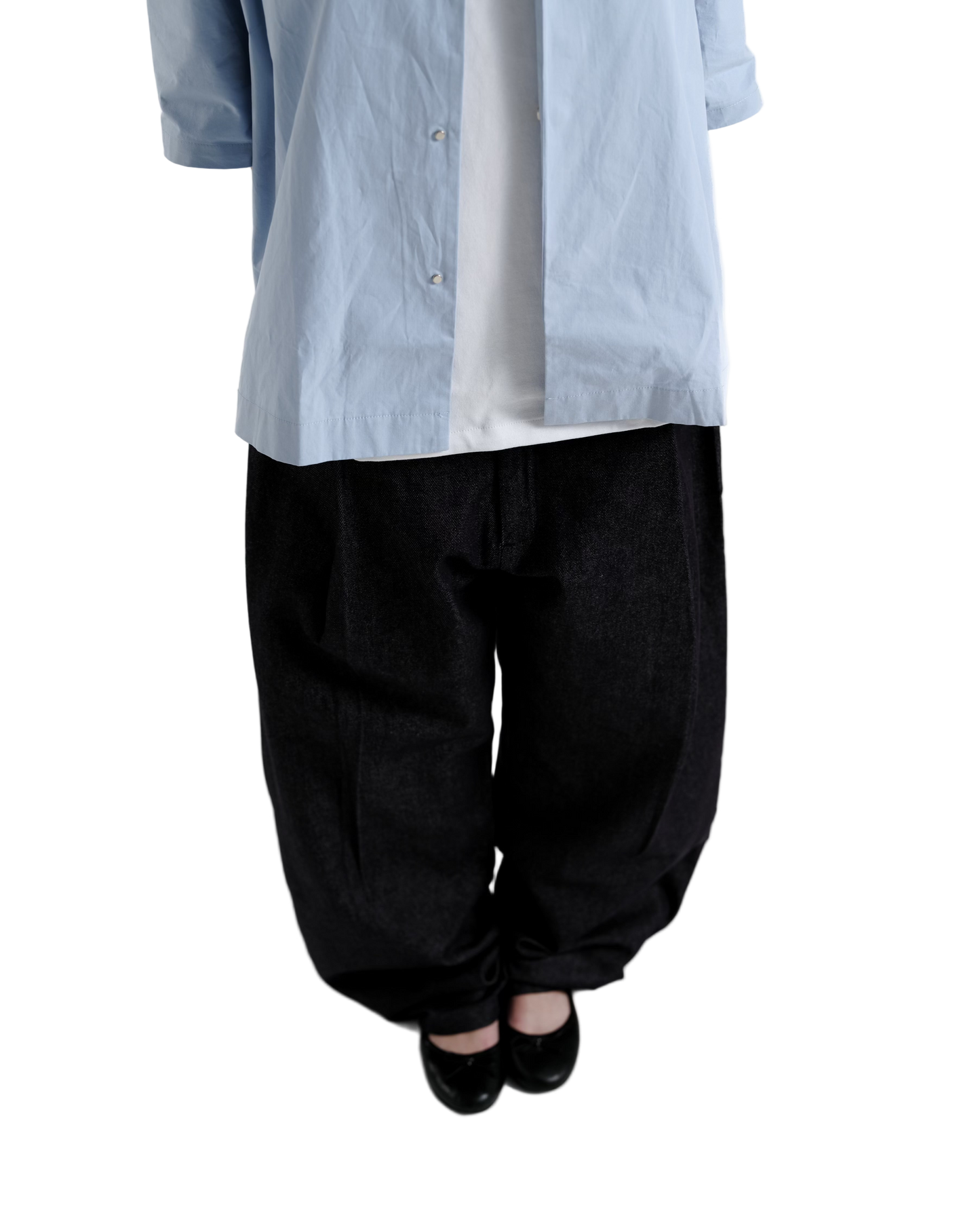 Obi Pleated Jeans in Indigo